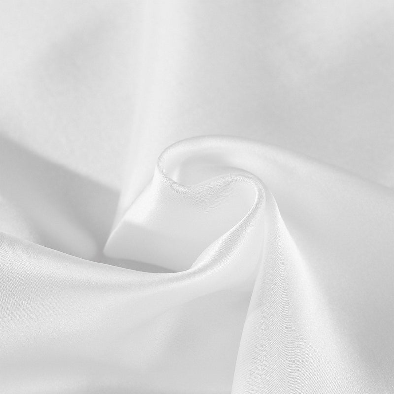 Royal Comfort Mulberry Soft Silk Hypoallergenic Pillowcase Twin Pack 51 x 76cm White 76 cm Payday Deals
