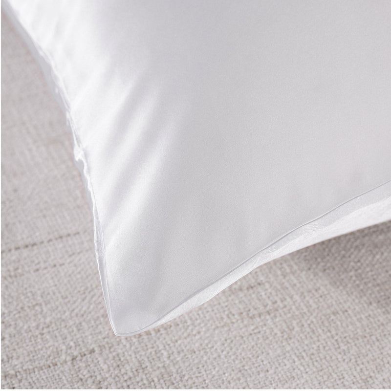 Royal Comfort Mulberry Soft Silk Hypoallergenic Pillowcase Twin Pack 51 x 76cm White 76 cm Payday Deals