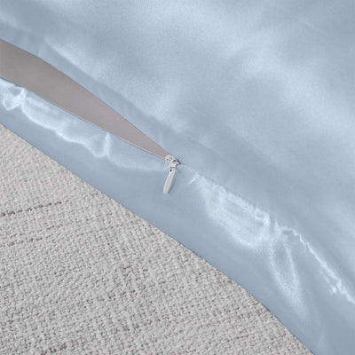Royal Comfort Pure Silk Pillow Case 100% Mulberry Silk Hypoallergenic Pillowcase 51 x 76 cm Soft Blue Payday Deals