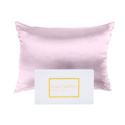 Royal Comfort Pure Silk Pillow Case 100% Mulberry Silk Hypoallergenic Pillowcase - Lilac