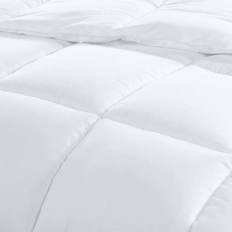 Royal Comfort Tencel Blend Quilt 300GSM Doona Eco Friendly Breathable All Season White Double Payday Deals