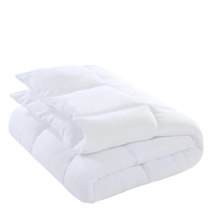 Royal Comfort Tencel Blend Quilt 300GSM Doona Eco Friendly Breathable All Season White Queen Payday Deals