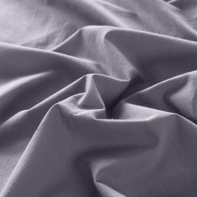 Royal Comfort Vintage Washed 100 % Cotton Sheet Set Single - Grey Payday Deals