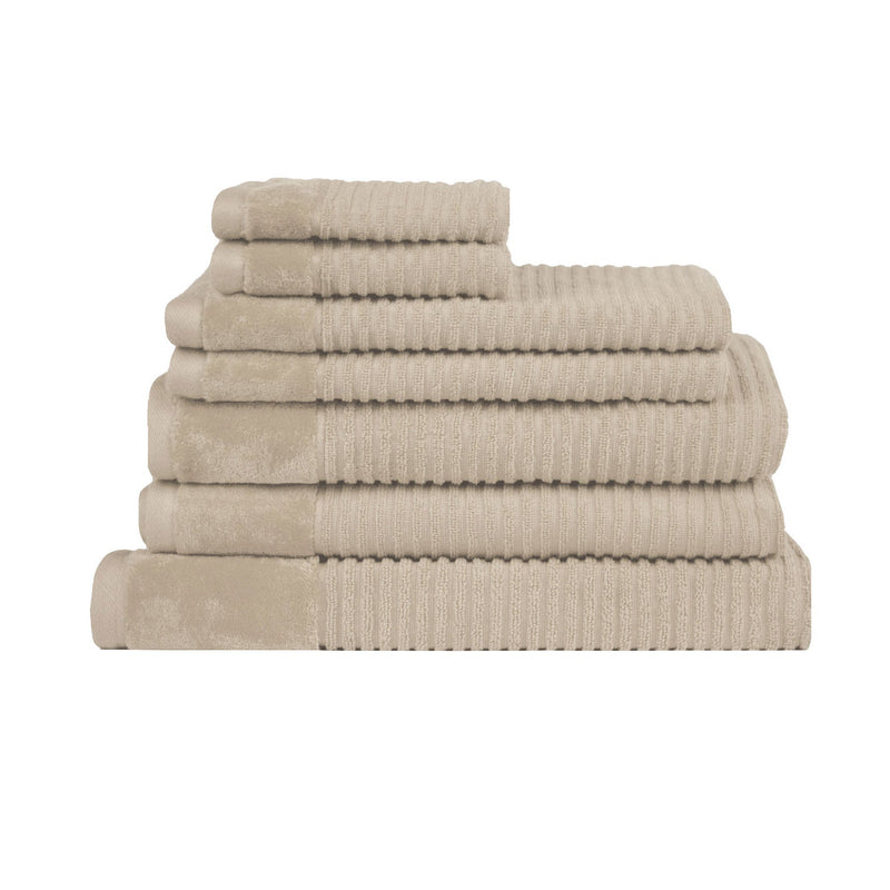 Royal Excellency 7 Piece Cotton Bath Towel Set - Plaster Payday Deals