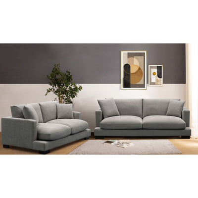 Royalty 3 Seater Sofa Fabric Uplholstered Lounge Couch - Grey Payday Deals