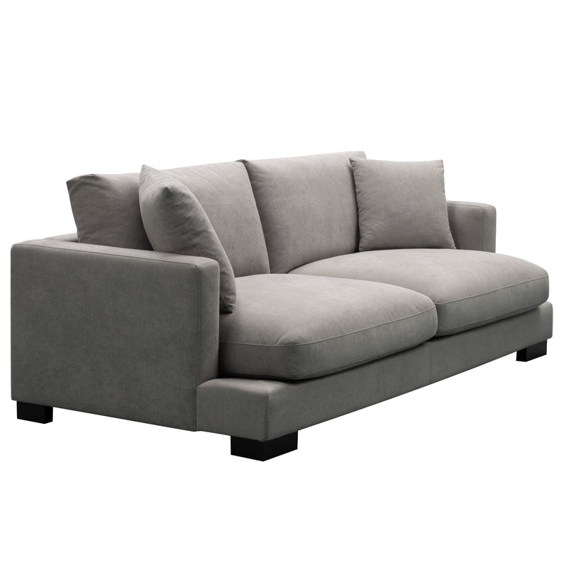 Royalty 3 Seater Sofa Fabric Uplholstered Lounge Couch - Grey Payday Deals