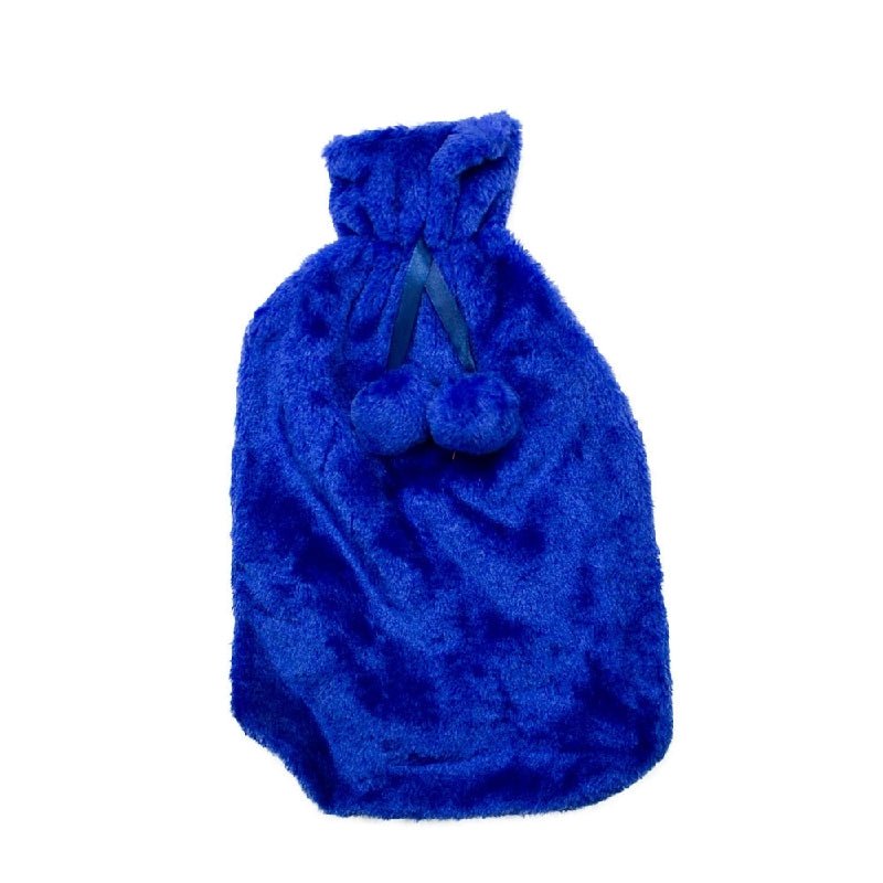 Safe Home Care Hot Water Bottle Cover Relaxing Warmer Heat Soft Bag Blue Payday Deals