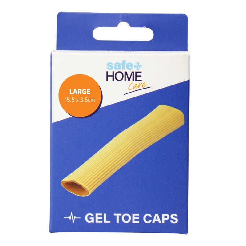 Safe Home Care Large Gel Toe Cap Ribbed Fabric Silicone Tube Strip 15 x 3cm Payday Deals