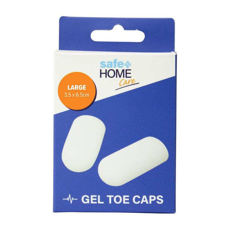 Safe Home Care Large Gel Toe Cap Silicone Sleeve Pack of 2 - 3.5 x 6.5cm Payday Deals