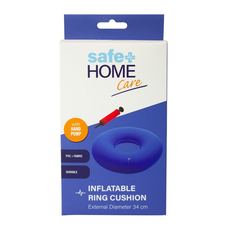 Safe Home Care Pressure Relief Inflatable Ring Cushion 34cm With Pump Payday Deals