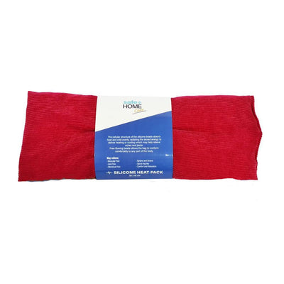 Safe Home Care Silicon Soft Heat Bead Pack 38cm x 18cm Red