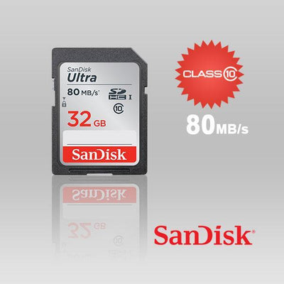 SANDISK 32GB SDHC Class 10 Ultra  80MB/S