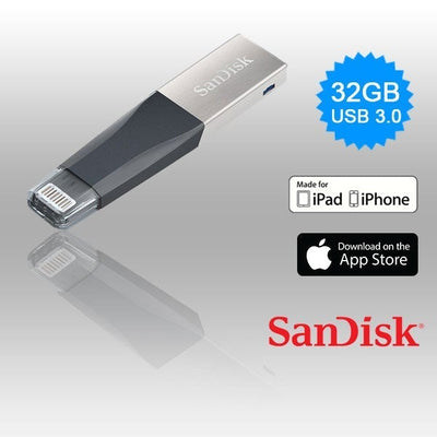 SANDISK IXPAND IMINI FLASH DRIVE SDIX40N 32GB GREY IOS USB 3.0 Payday Deals