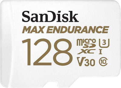 Sandisk Max Endurance Microsdxc Card SQQVR 128G (60 000 HRS) UHS-I C10 U3 V30 100MB/S R 40MB/S W SD Adaptor SDSQQVR-128G-GN6IA Payday Deals