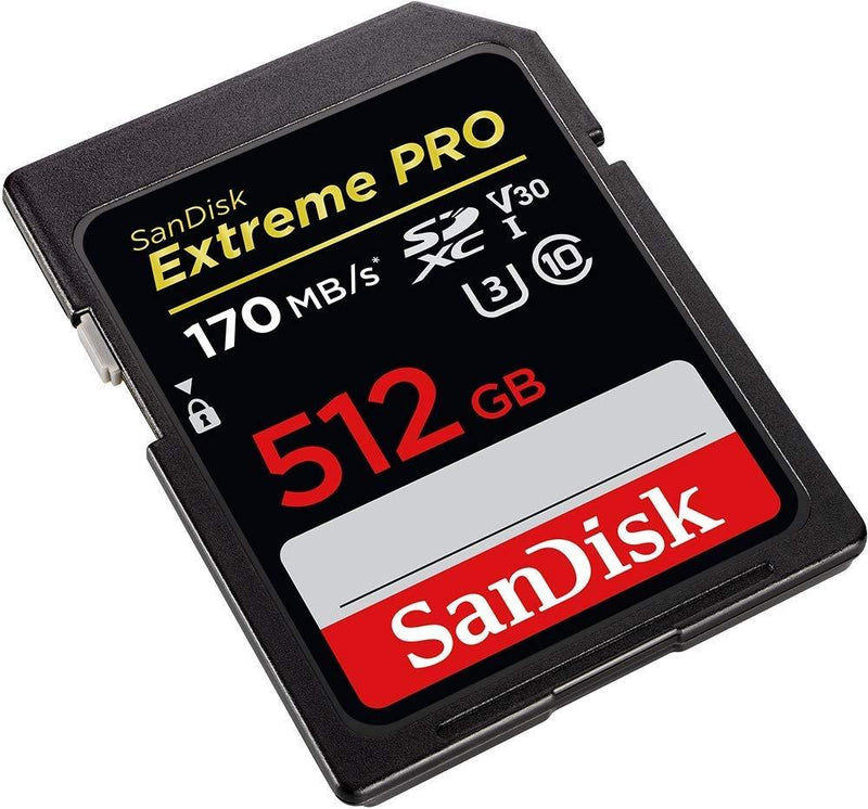 SANDISK SDSDXXY-512G-GNCIN SDXC Extreme Pro V30 4K/UHD UHS-I/U3 170MB Payday Deals