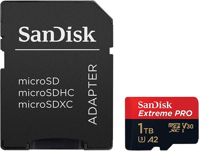 SanDisk SDSQXCZ-1T00-GN6MA Extreme Pro 1 TB microSDXC Memory Card with SD Adapter 170 MB/s Payday Deals