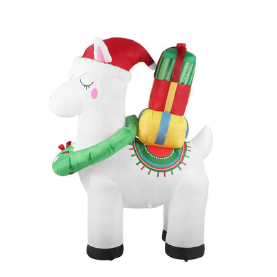 Santaco Inflatable Christmas Decor Christmas Llama 1.5M LED Lights Xmas Party Payday Deals