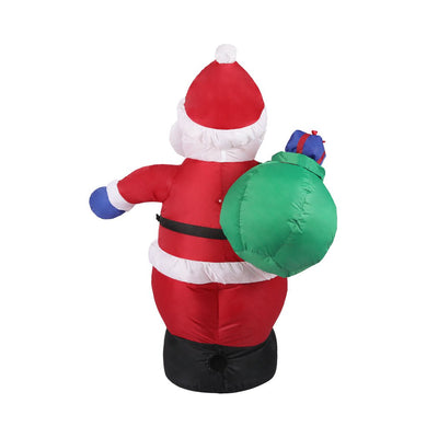 Santaco Inflatable Christmas Decor Sack Santa 1.2M LED Lights Xmas Party Payday Deals