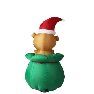 Santaco Inflatable Christmas Decorations Bubbly Bear 1.5M LED Lights Xmas Party Payday Deals