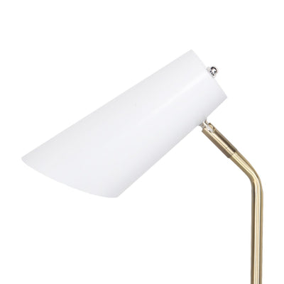 Sarantino Electric Reading Light Table Lamp Brass Finish - White Payday Deals