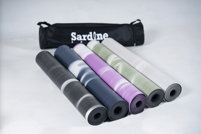 Sardine Sport Natural Rubber Yoga Mat, Extra 4.5mm, Thick & Large Mat, High-Density, Anti-Tear Black (L1830* W680* H4.5mm)
