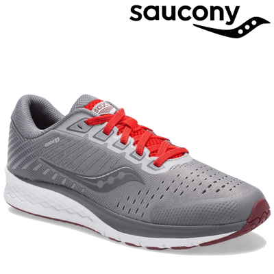 Saucony Big Kid's Guide 13 Sneakers Boys Girls Walking Shoes - Alloy/Red Payday Deals
