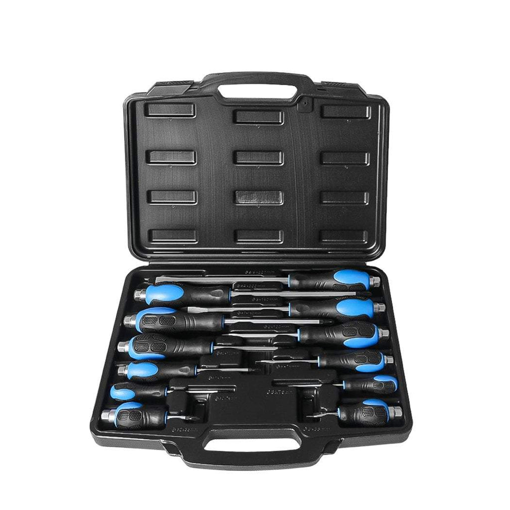 Screwdriver Set 12PCS Cr-V Magnetic Tip Hex End Automotive Workshop Hand Tool idrop Australia