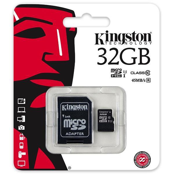 SDC10G2/32GBFR 32GB microSDHC Class 10 UHS-I upto 45MB/s with SD adaptor