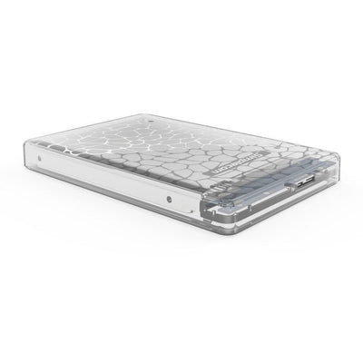 SE101 Compact Tool-Free 2.5'' SATA to USB 3.0 HDD/SSD Enclosure Transparent Clear