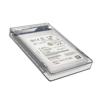 SE203 Tool Free 2.5" SATA HDD SSD to USB 3.0 Hard Drive Enclosure Clear