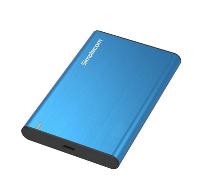 SE221 Aluminium 2.5'' SATA HDD/SSD to USB 3.1 Enclosure Blue