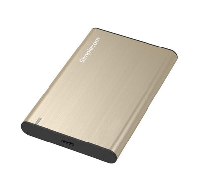 SE221 Aluminium 2.5'' SATA HDD/SSD to USB 3.1 Enclosure Gold