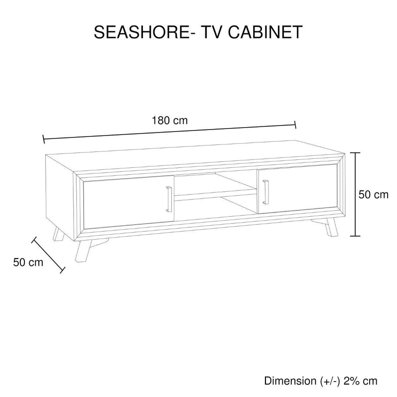 Seashore TV Unit 180- 2 Doors