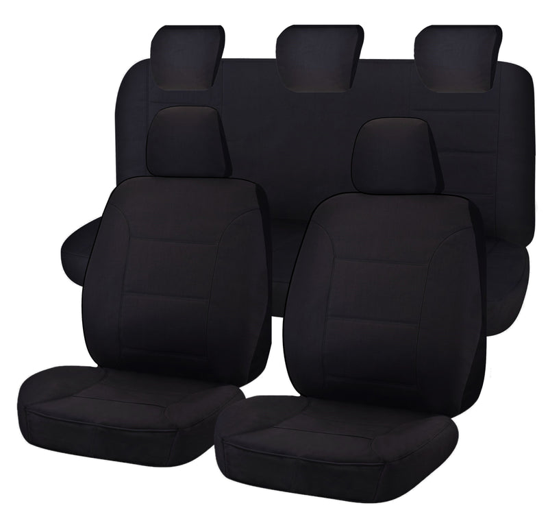 Seat Covers for MAZDA BT-50 FR UR 09/2015 - 06/2020 DUAL CAB FR BLACK CHALLENGER Payday Deals