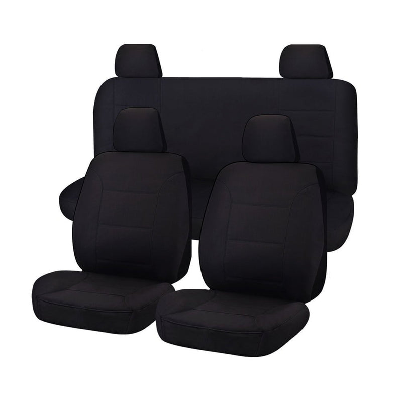 Seat Covers for NISSAN NAVARA D23 SERIES 3 NP300 11/2017 -11/ 2020 DUAL CAB FR BLACK CHALLENGER Payday Deals