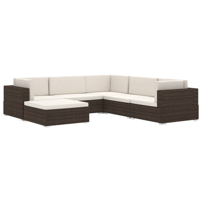 Sectional Middle Seat 1 pc with Cushions Poly Rattan Black Payday Deals