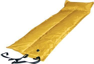 Self-Inflatable Foldable Air Mattress With Pillow - YELLOW