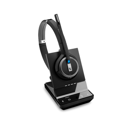 SENNHEISER | Sennheiser Impact SDW 5064 DECT Wireless Office Binaural headset w/ base station, for PC & Mobile, with BTD 800 dongle