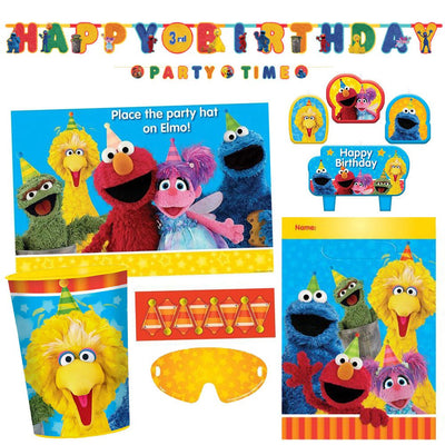 Sesame Street Birthday Elmo and Friends Favours Party Pack