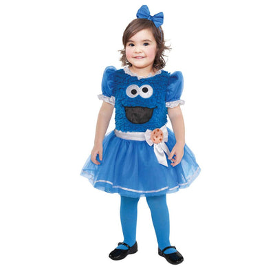 Sesame Street Cookie Monster Costume Girls 18-24 Months