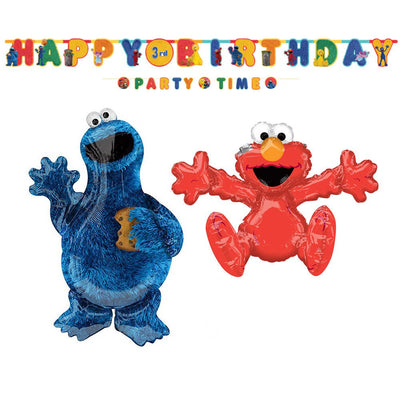 Sesame Street Elmo & Cookie Monster Balloon Decorating Party Pack Payday Deals