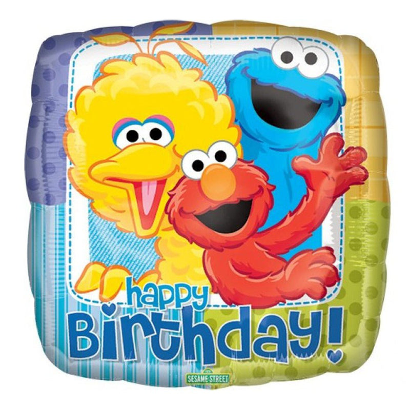 Sesame Street Happy Birthday Foil Balloon Payday Deals