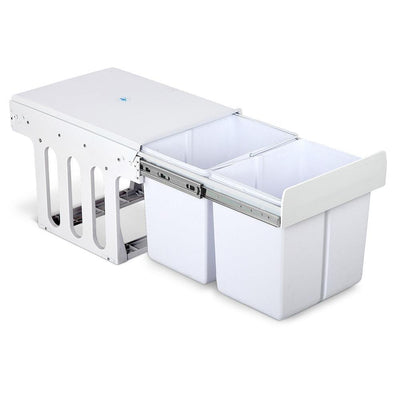 Cefito 2x15L Pull Out Bin - White