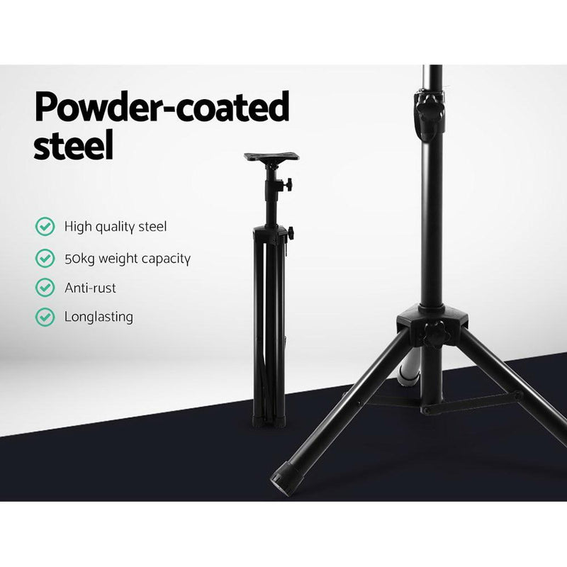 Set of 2 Adjustable 120CM Speaker Stand - Black Payday Deals