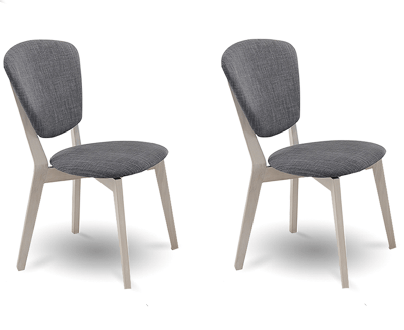 Set of 2 Dining Chair Solid hardwood White Wash Payday Deals