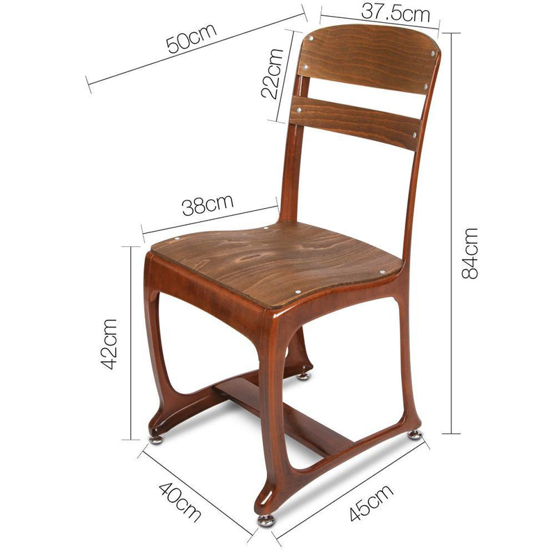 Set of 2 Replica Eton Dining Chairs - Copper