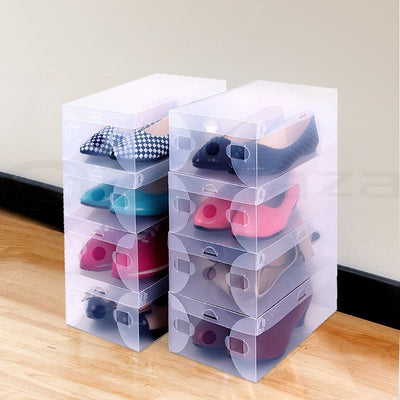 Set of 20 Transparent Stackable Shoe Storage Box Payday Deals