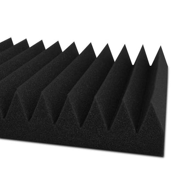 Set of 20 Wedge Acoustic Foam - Black