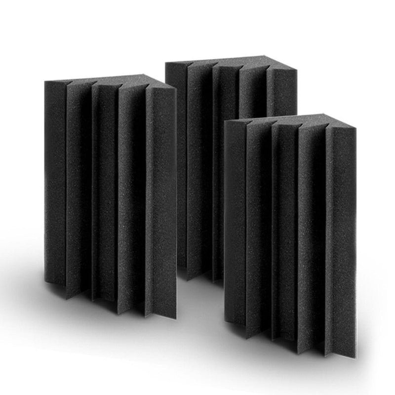 Set of 40 Corner Bass Acoustic Foam - Black