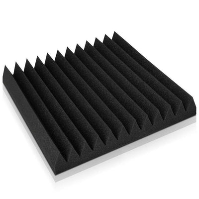 Set of 40 Wedge Acoustic Foam - Black